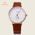 Men Quartz Round Dial with Small Second Dial Wristwatch 72409